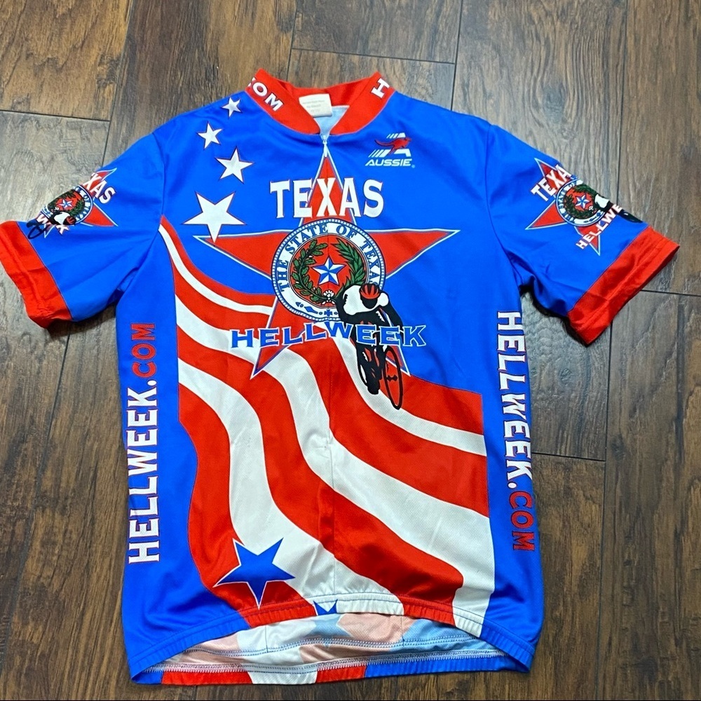 Aussie Hell Week Texas Cycling Jersey mens Medium